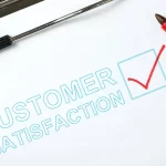 customer satisfaction survey with box checked in